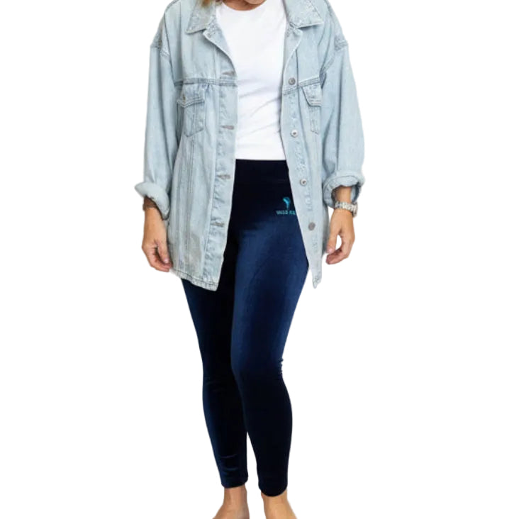 Deep Ocean seamless leggings activewear coastal | Wild Salt Clothing