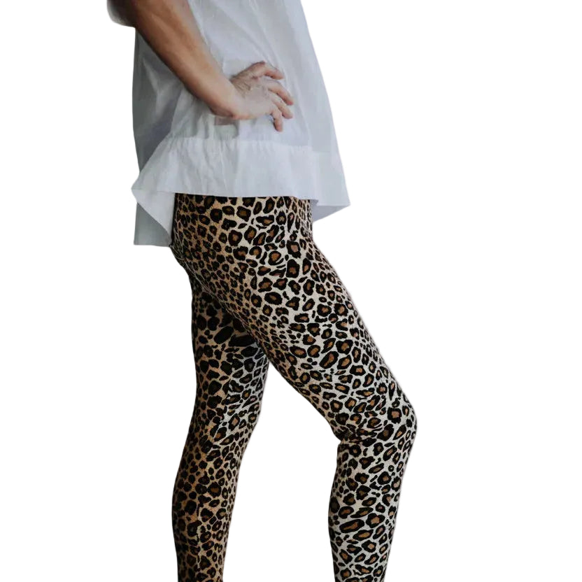 Teen Leopard print leggings size 6-8 | Wild Salt Clothing