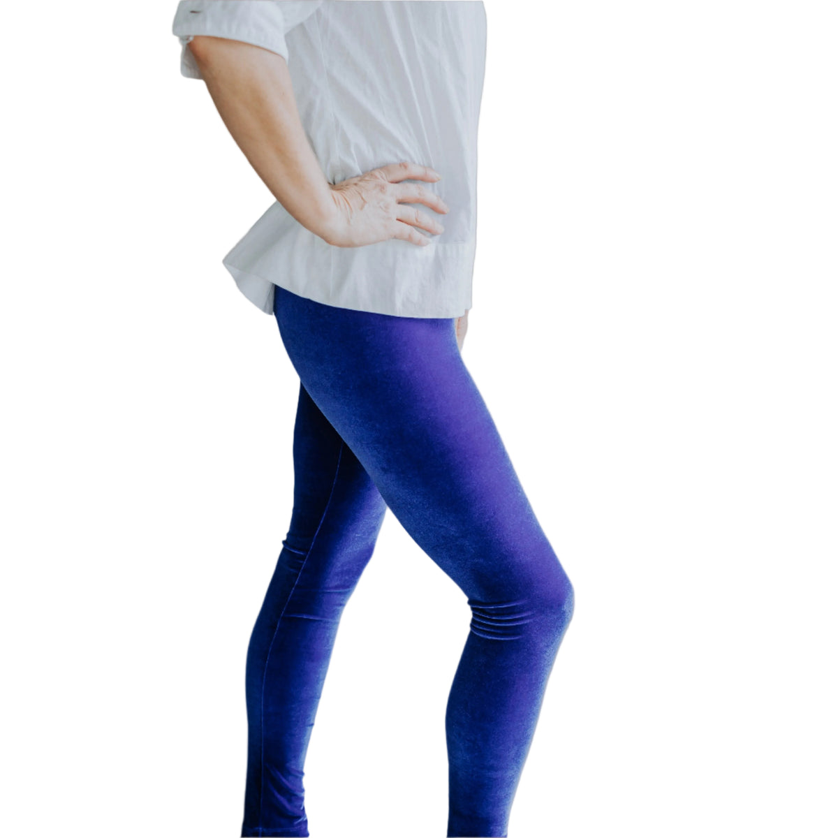 Lavender velvet leggings straight cut SPF 50+ | Wild Salt Clothing