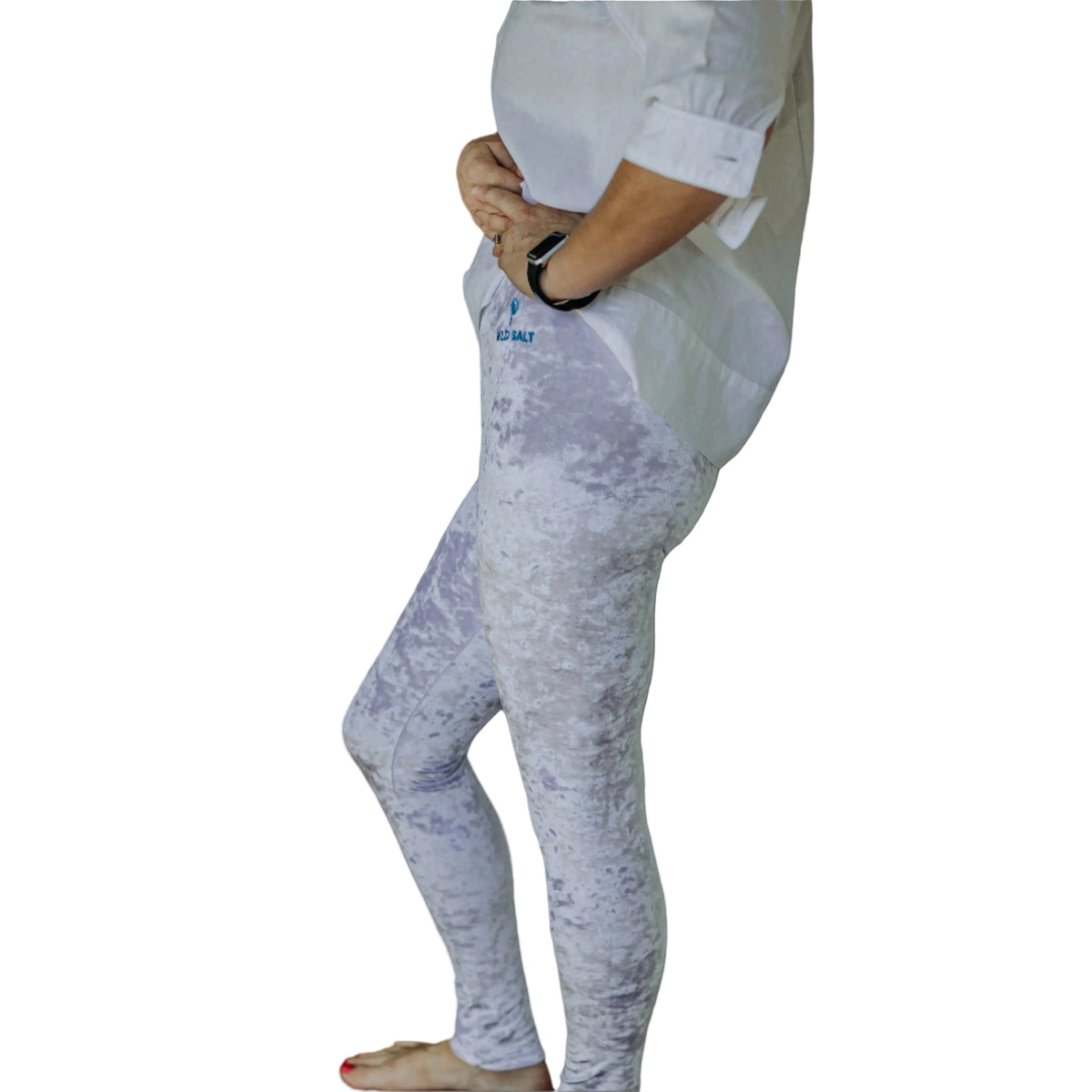 Glacier velvet leggings straight cut SPF 50+ | Wild Salt Clothing