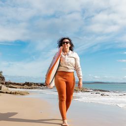 Clay Hi-Waist Velvet Leggings