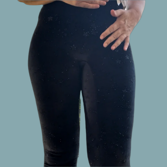 Starshine Black Velvet Leggings