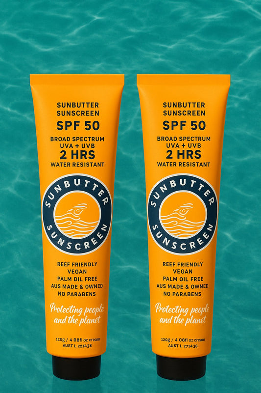 SunButter Skincare SPF50 Tube - 120g - 2 pack!