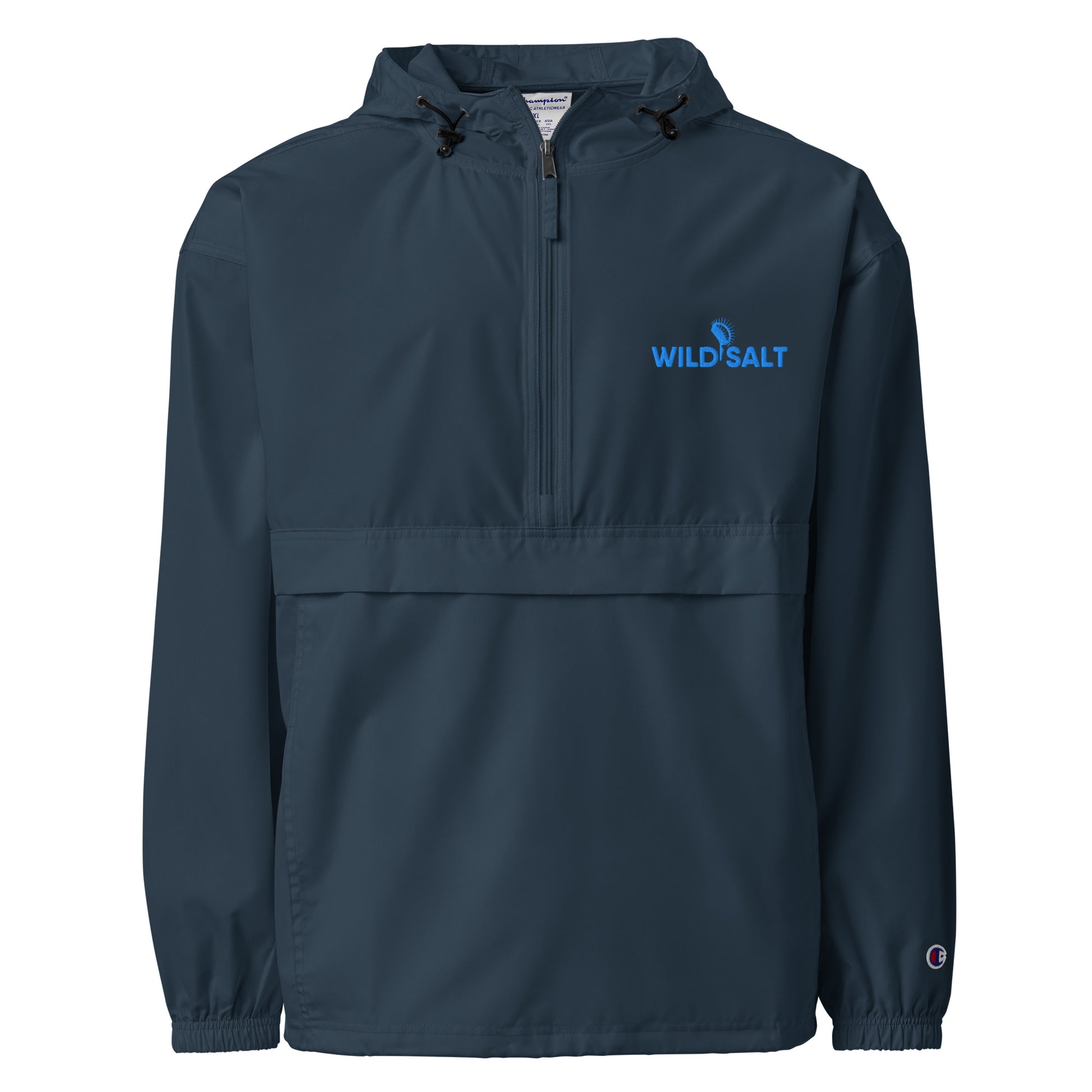 Sea Spray rain jacket navy packable wind jacket | Wild Salt Clothing