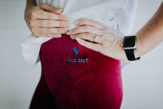 Pomegranate Hi-Waist Velvet Leggings