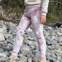 Dusky Pink Velvet Leggings